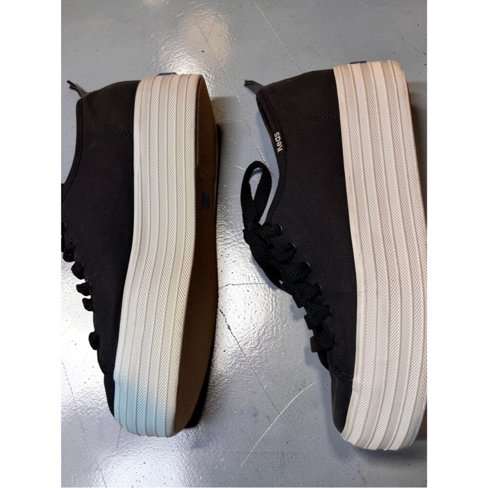 Keds Triple Up Platform Black Canvas Sneakers Dream Foam Lace Up Women's Sz 7 - Picture 3 of 8